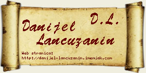 Danijel Lančužanin vizit kartica